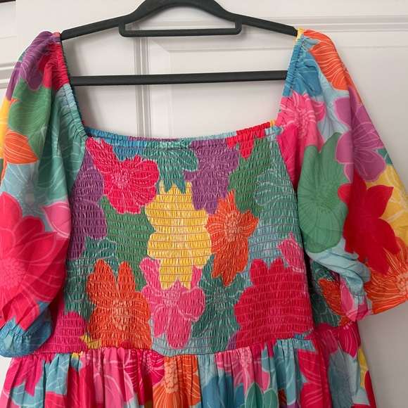 Dresses & Skirts - Colorful Floral Smocked Dress